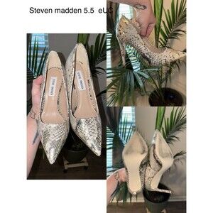 Steve Madden Snakeskin Pumps Size 5.5